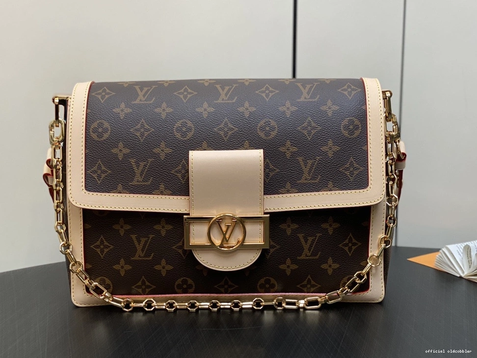 Official oldcobbler VUITTON LOUIS DAUPHINE-28*20*11CM 0807